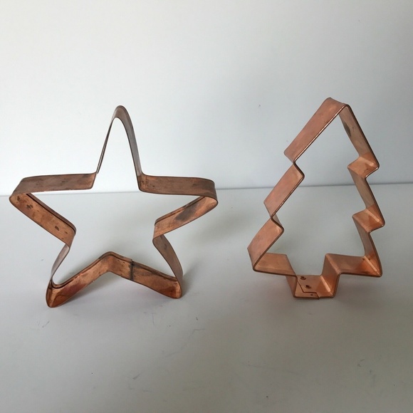 Copper Heavy Duty Tree & Star Cookie Cutters 5" - Picture 5 of 6